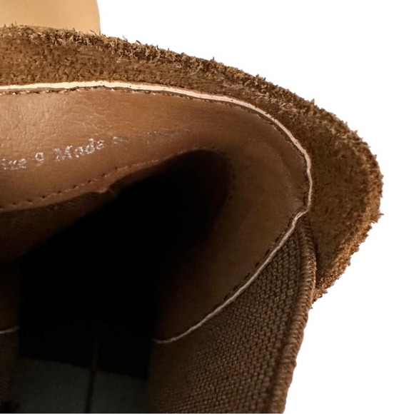 Dolce Vita Ankle Boots Chunky Heels Platform Booties Size 9 Brown - Picture 11 of 11